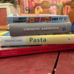4 books - recipes, laughs, roadtrips